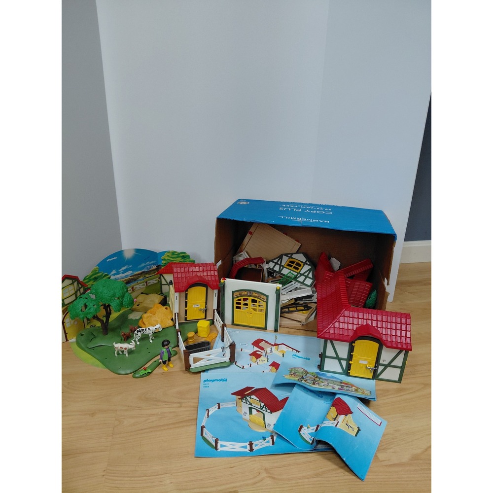 Playmobil Country Horse Farm Lot Sets 6926 6533 Animals Figures Manuals Mixed